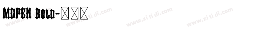 MDPEN Bold字体转换